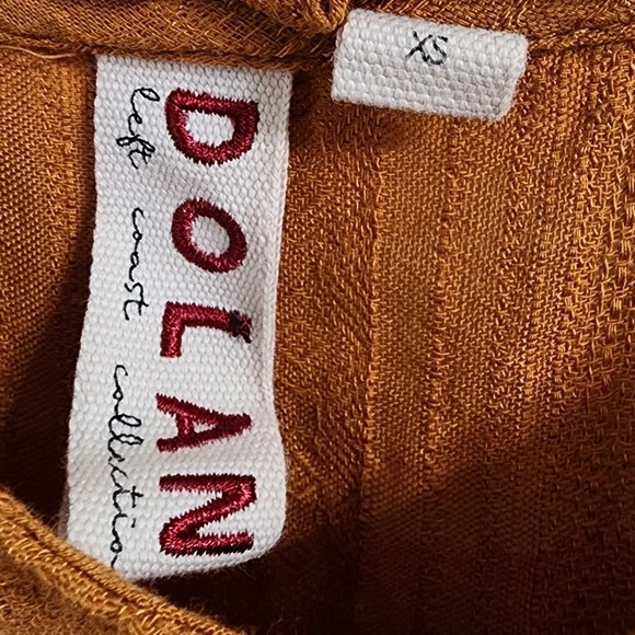 ANTHROPOLOGIE DOLAN Tandy Ruffle Blouse Marigold Yellow Size XS - Picture 7 of 9